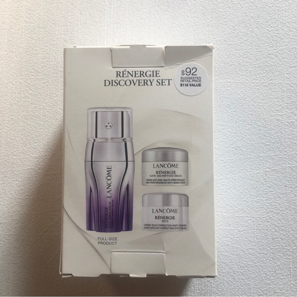 Lancôme Rénergie Discovery Set – Purple/Silver Skincare Trio